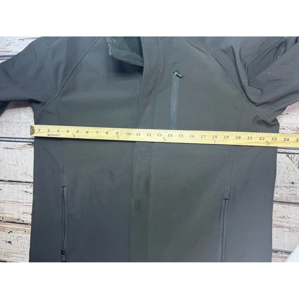 Tumi Black Soft Shell Fleece Lined Jacket Men's Large‎